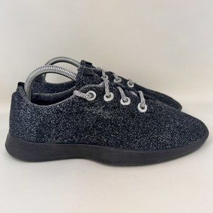 Allbirds Wool Runners Comfort Shoes Black Grey Women's Size 10